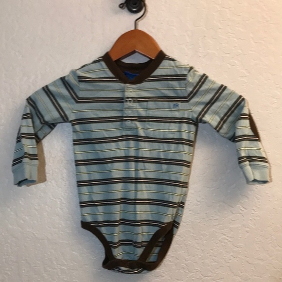 GENUINE KIDS 18M Corduroy Overalls W Long Sleeve Onsie - Picture 2 of 8